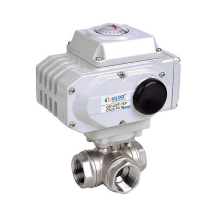 Electric Three-way Threaded Ball Valve