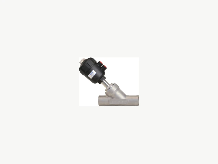 KLJZF Welded Plastic-head Pneumatic Angle Seat Valve